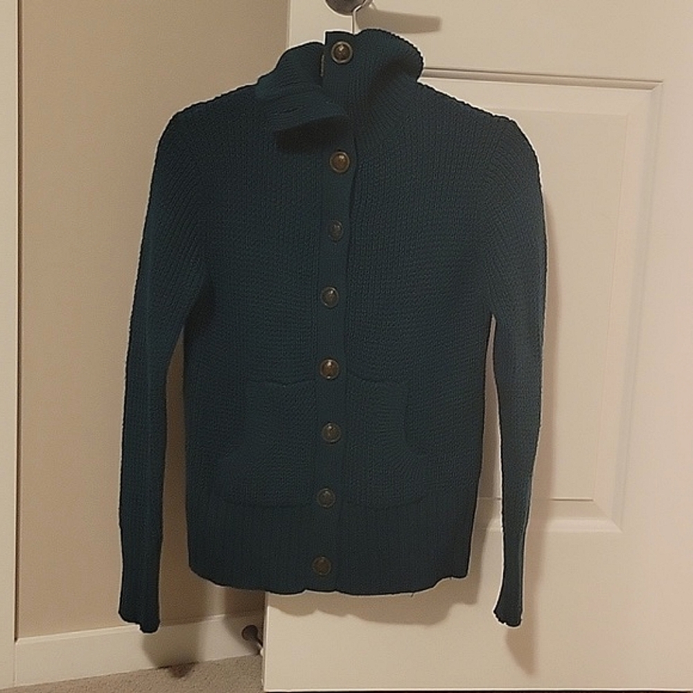 Chunky Turtleneck Cardigan